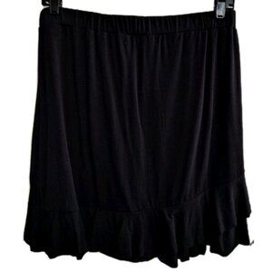 Fresh Produce Women's 1X Black Skirt Attached Shorts